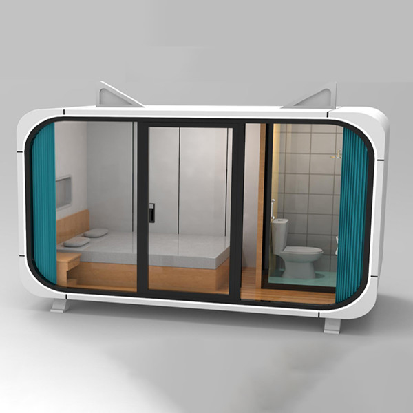 Prefab Detachable Container House Apple Capsule Office Tiny Indoor Apple Cabin 3