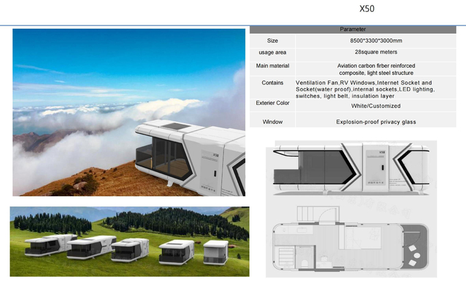 Commercial Space Capsule House Airship Pod Prefab Modular Homes 2