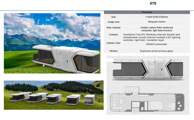 Commercial Space Capsule House Airship Pod Prefab Modular Homes 0
