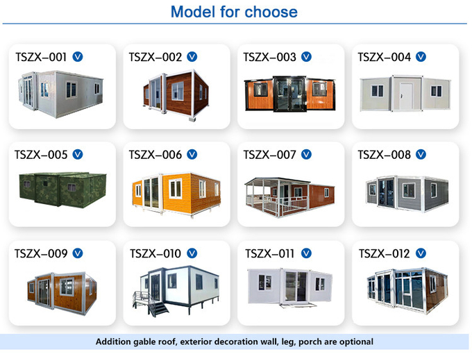 Movable Prefab Expandable Container Modern Home Luxury Villa Expandable Shipping Container 5