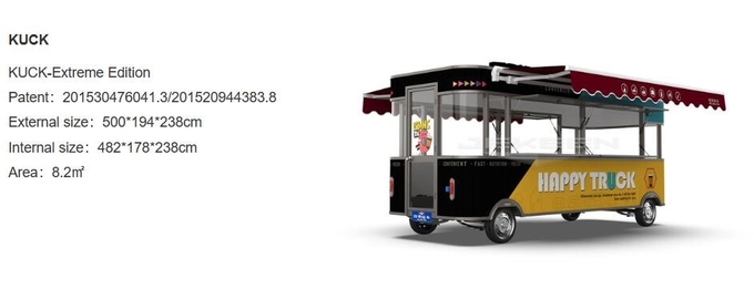 Big Mobile Food Truck With BBQ Grill Printing Shops 2