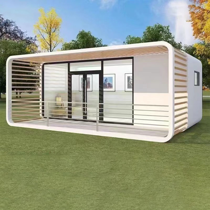 Prefab Detachable Container House Apple Capsule Office Tiny Indoor Apple Cabin 13