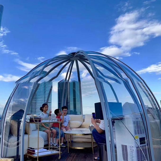 Outdoor Prefab Dome Homes Luxury Transparent Inflatable Bubble Lodge Camping Hotel Tent 4
