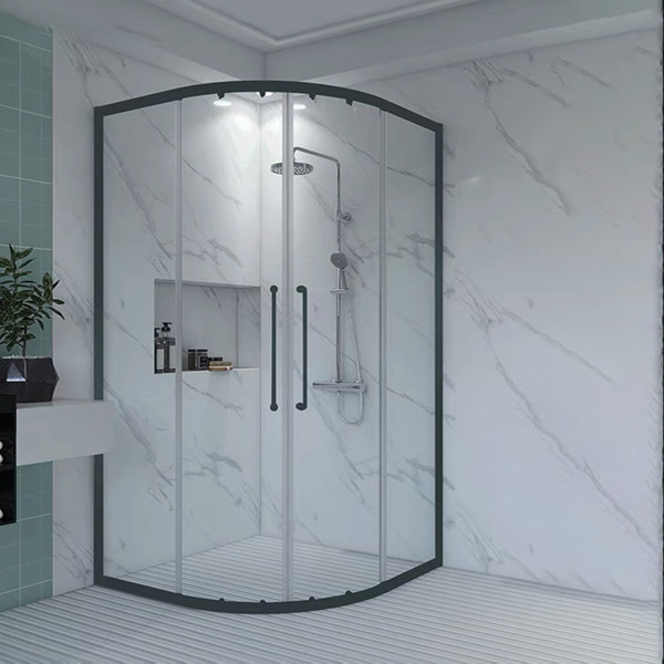 Aluminum Frame Bathroom Shower Cabinets Rectangular Shower Enclosure With Sliding Door 2