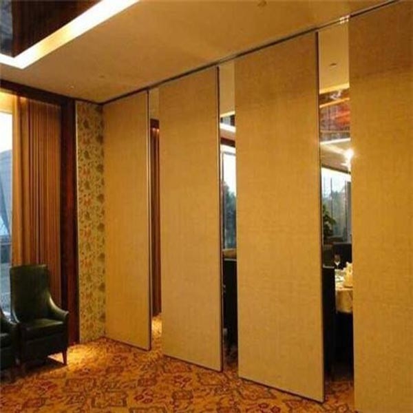 65mm Panel Movable Partition With Aluminum Frame Single Double Door 0