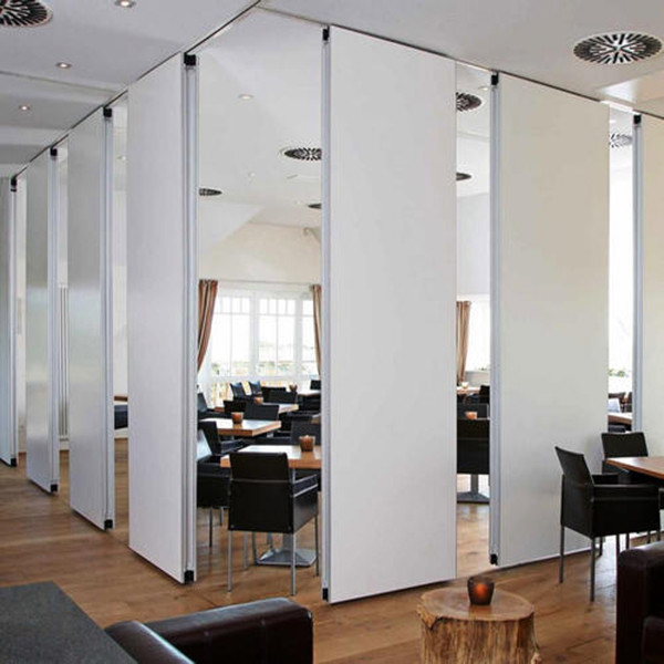 Double Door Movable Partition With Top Hung Suspension 0