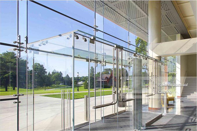 Structural Glazing Point Supported Glass Curtain Wall Spider Glass Curtain Wall System 5