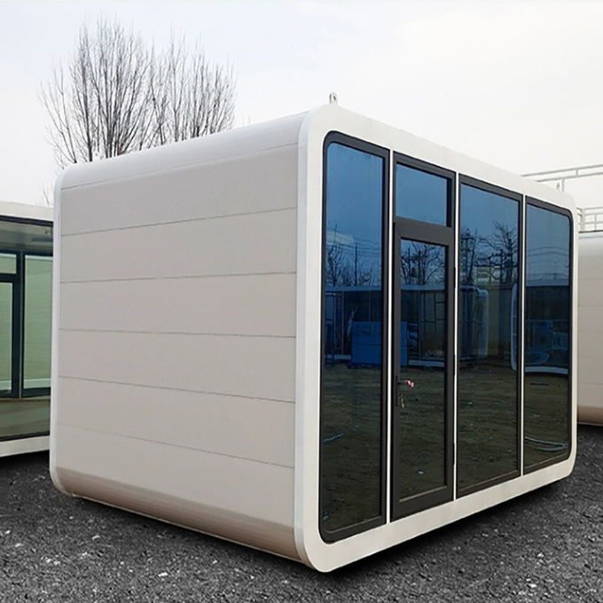 Prefab Detachable Container House Apple Capsule Office Tiny Cabin Indoor Apple Cabin 13